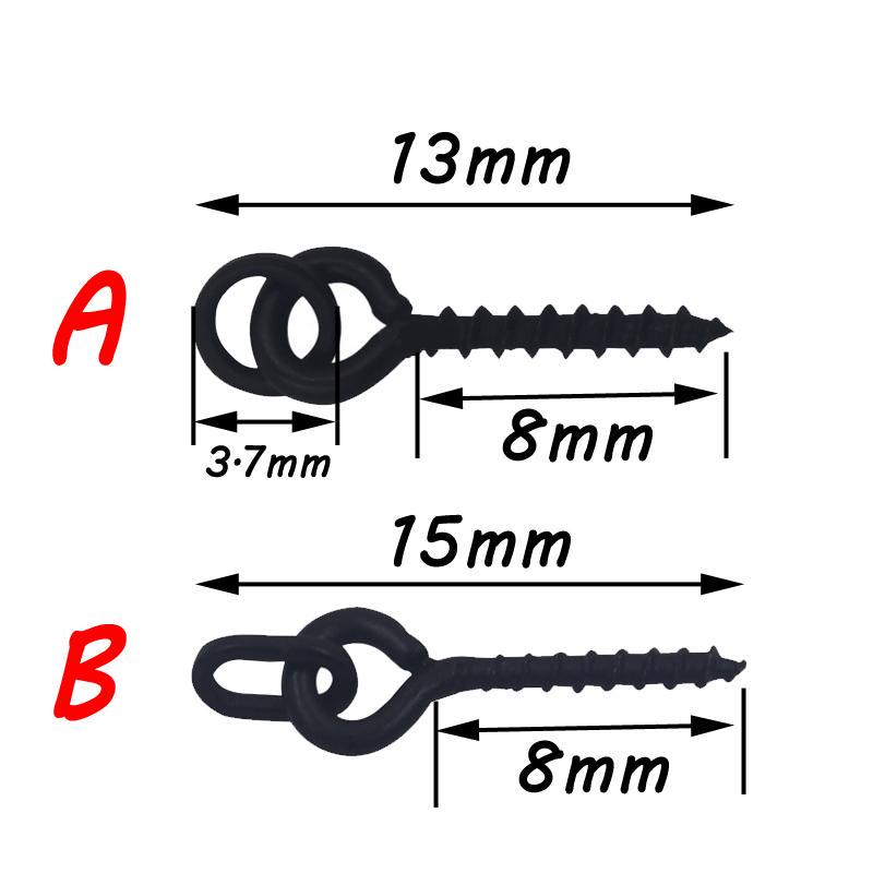 Bimoo, 10 шт., аксессуары для ловли карпа, винт для бойла, колышек с кольцом, поворотное приспособление для чодовой установки, терминал, держатель для приманки