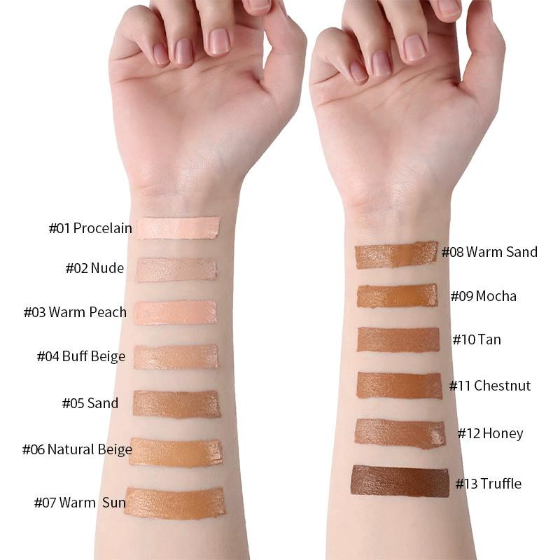 Professional Matte Liquid Foundation Full Coverage Oil Control Concealer Long Lasting Waterproof Face Makeup