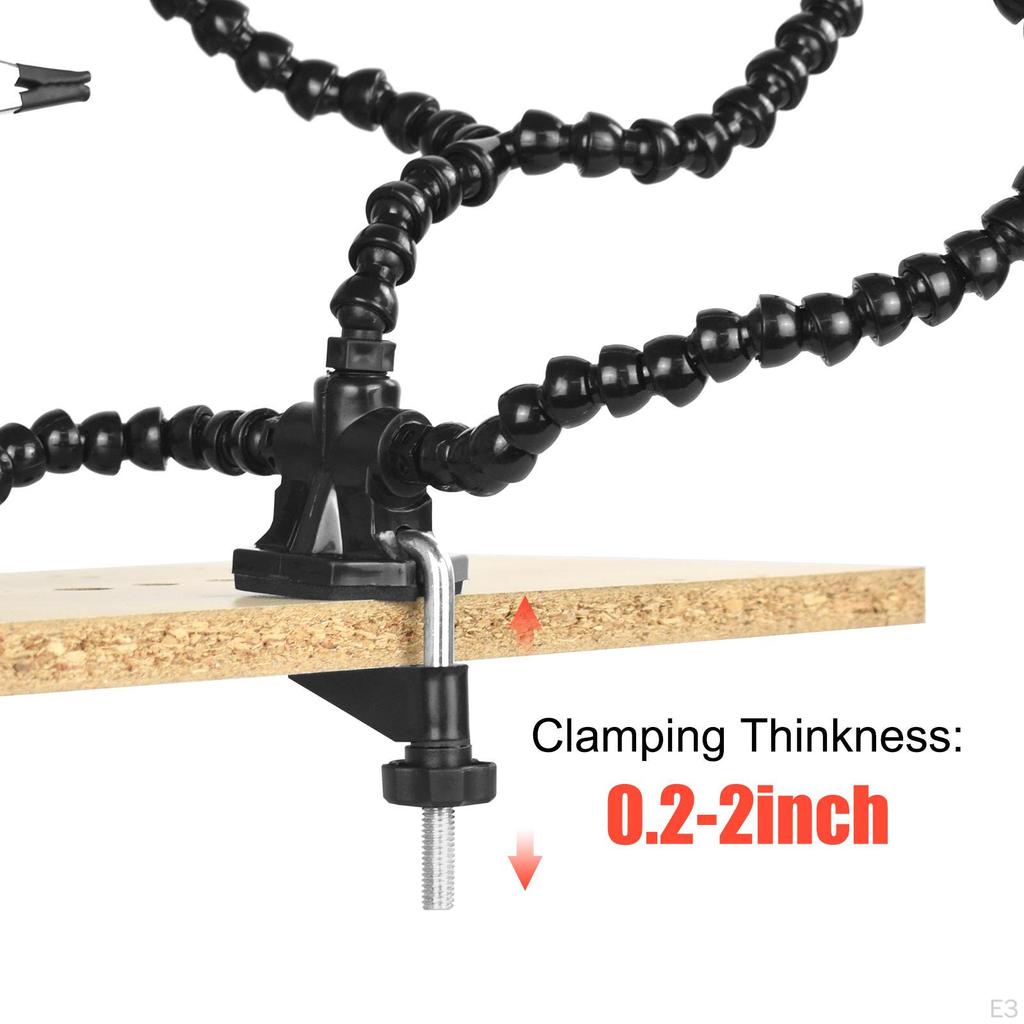 Adjustable Clamp Clips with Flexible Arms for Soldering Tasks