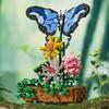 686PCS Butterfly Pot Plant Building Blocks Insect Bonsai Model Bricks Idea Desktop Decoration Kids DIY Toys Holiday Gifts