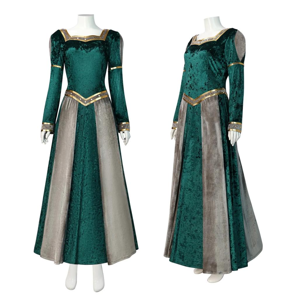 Disfraz Fiona Princess Cosplay Costume Women Dress Halloween Carnival Party Outfits