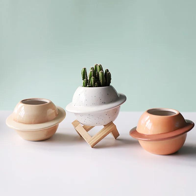 Plant Pot Planet Ceramic Flower Pot Groot Vase Cachepot for Flowers  Home Decorations Balcony Orchard and Garden Desktop Decor