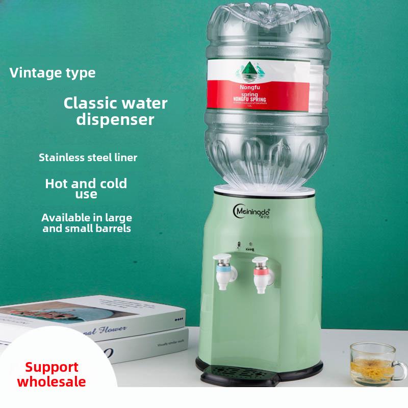 Компактный настольный диспенсер для воды — мини-холодильник и обогреватель для дома, общежития или офиса