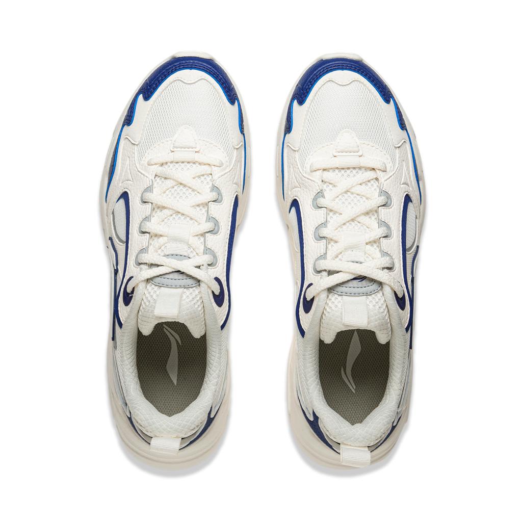 Li Ning Cloud Sea Versatile Retro Thick Sole Height Increasing Shock Absorbing Non-Slip Wear-Resistant Support Low-Top Dad Shoes Men Sneaker AGCU305-2