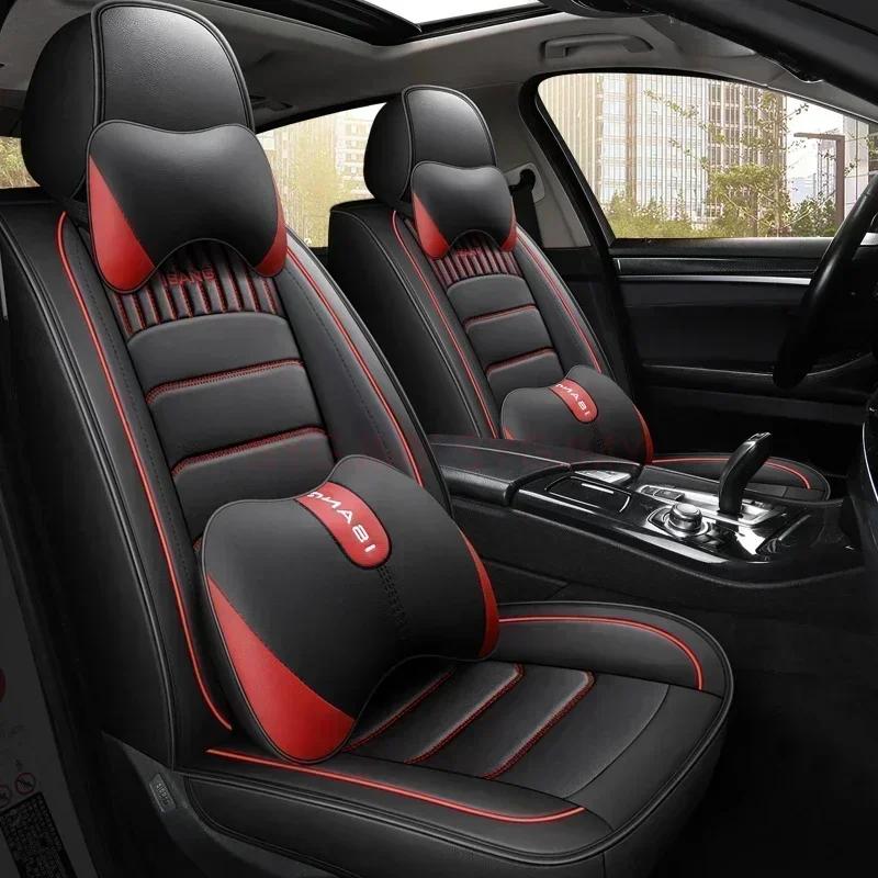Universal Car Seat Cover for KIA Sportage Ceed Rio Niro Stinger Optima Soul Forte Spectra Sorento Car Accessories Pu Leather