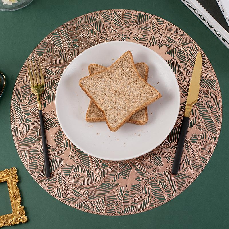 Полый коврик для столовых приборов с изоляцией из ПВХ, коврик для обеденного стола, водонепроницаемый и маслостойкий коврик для столовых приборов в западном стиле для ресторана