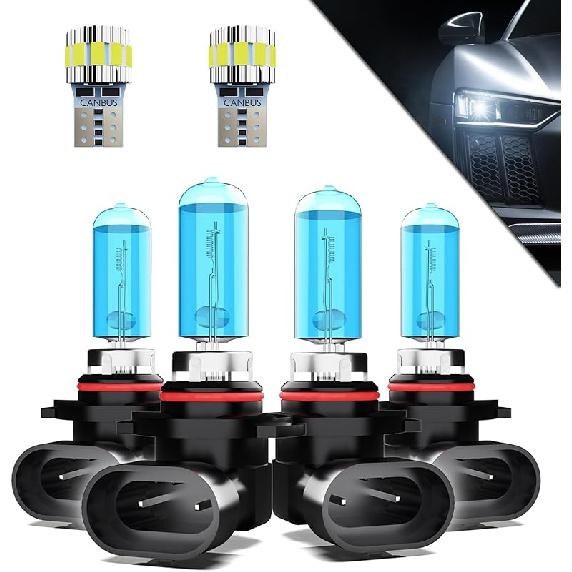 Halogen Headlights Fit For Chevrolet Chevy Impala 2006-2013 Headlight Bulbs,H11/H8/H9 High Beam+ H11/H8/H9 Low Beam+ H11 Fog Light Combo,Plug And