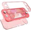 Съемный двухслойный защитный чехол для Nintendo Switch Lite с закаленной пленкой для экрана и 4 клавишами под большой палец