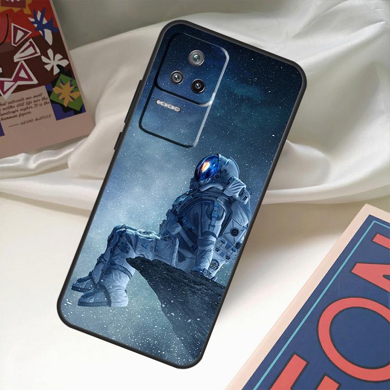 Astronaut Star Space Case For POCO X6 Pro M6 X5 X3 M5s F3 F5 Xiaomi 14 Ultra 13 12 Lite 11T 12T 13T Pro Coque