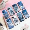 Зимняя снежная гора Чехол для телефона Для iPhone 17,16,15,14,13,12,11 Plus,Pro Max,Мягкий силиконовый черный чехол