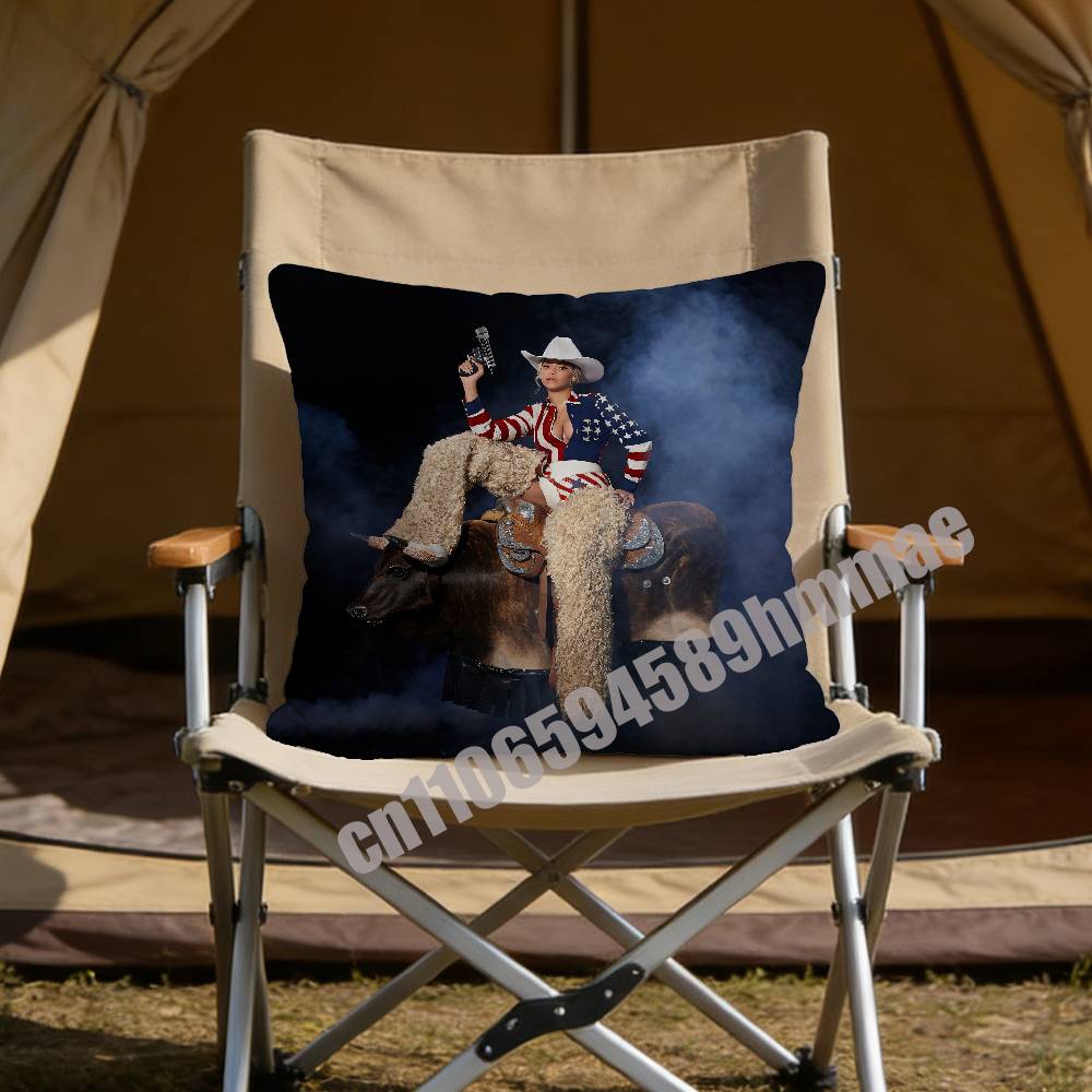 For For Singer B-Beyonce Cowboy Throw Pillow Case Sham 45X45Cm 35X35Cm Square Home Pillowcase Cushion Cover