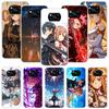 Аниме Sword Art Online SAO Чехол для телефона для Xiaomi Poco X7 X6 X5 Pro F7 Ultra Redmi 15C 15 13 13C 12 12C 10 10A 10C 9 9A 9C 9T Cov