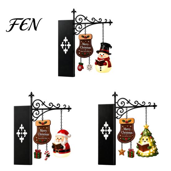 Seasonal Bedroom Ambient Lighting Christmas Bookshelf Hanging Light, Snowman Book Nook Lamp, Metal Floating Library Lantern Decor, Holiday Ornament