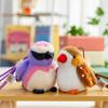 Simulation Bird Doll Pendant Cute Animal Furry Birds Keyrings Bird Plush Keychain Bag Pendant