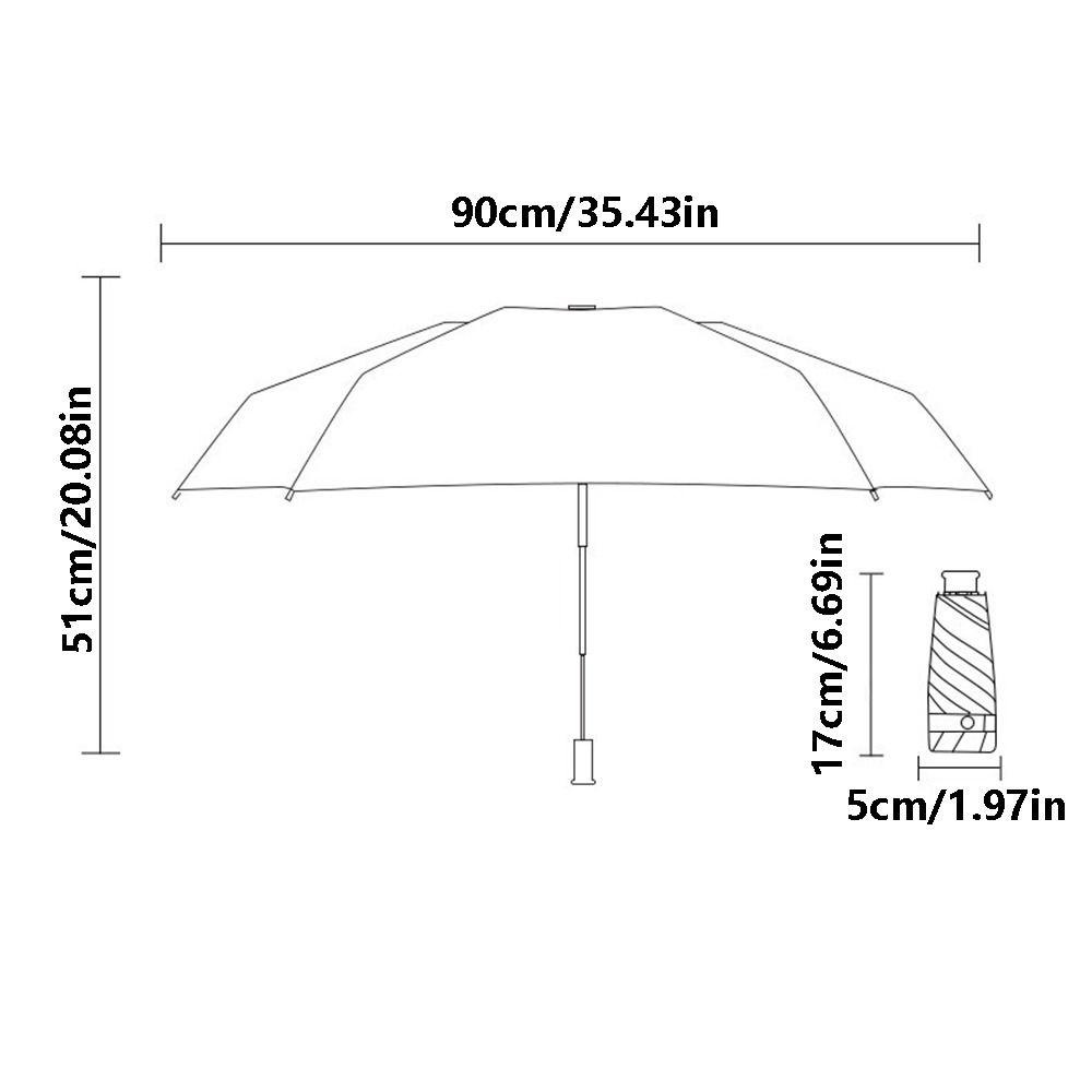 Wind Resistant Ultraviolet Protection Umbrella 5 Folding Folding Mini Sun Umbrella Pocket Carry
