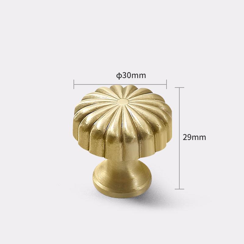 Brass Single-Hole Handle Solid Pure Handle Mini Drawer Knob Wardrobes Cabinets TV Stands Bathroom Vanities Pull