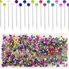600PCS/BOX Multicolor Quilting Pins Round Head Straight Push Straight Pins DIY Professional Corsage Stick Pin Dressmaking