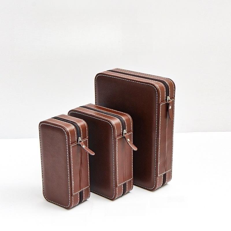 Новая дорожная портативная сумка для часов, европейская кожаная коробка для хранения часов, минималистичная коробка для коллекции часов, коробка для часов