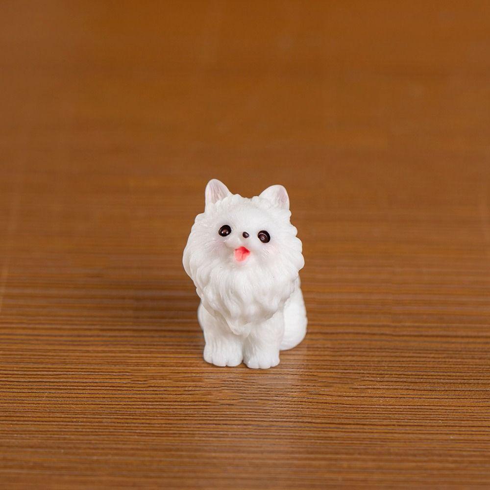 Mini Cute Puppy Statue Cartoon Cartoon Dog Gift Miniature Dog Figurine