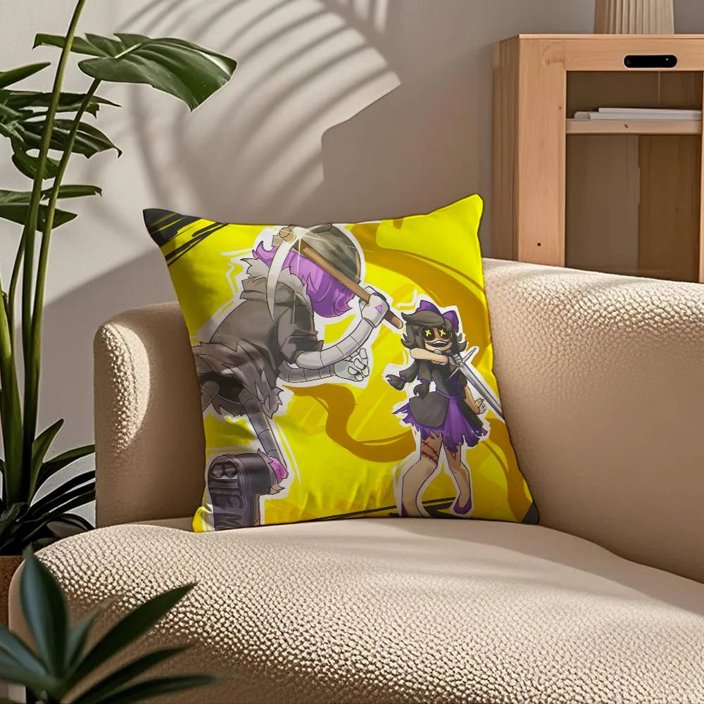 ANIME m-Murder d-Drones Pillow Case Comfort Sofa Bed Silky elegant Invisible zipper Custom Decorative cushion cover