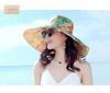Hat Women's summer visor, large brim, sun protection and UV protection, double-sided beach hat, travel sun hat