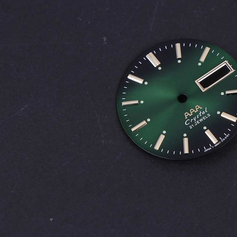 Винтажный циферблат часов Diy Parts 3 A Dual Calendar Literal Мужские часы Аксессуары для механизма 46941/46943