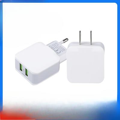 Двухпортовое USB5V2.4A зарядное устройство типа для мобильного телефона с быстрой зарядкой, европейской и американской спецификации, головка зарядного устройства с несколькими интерфейсами
