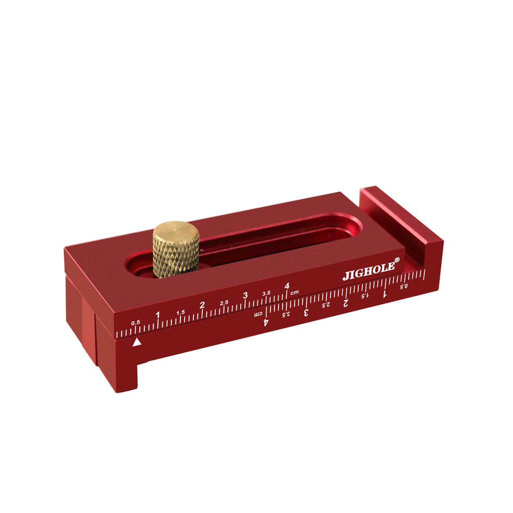 Table Saw Gaps Gauge 5-40mm Woodworking Mortise and Tenon Tool Movable Measuring Block Line Sawtooth Ruler,Depth Measuring Ruler