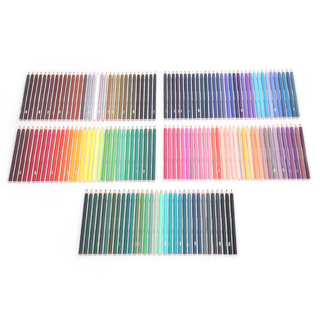 Набор из 160 цветных карандашей на масляной основе, разноцветные мягкие карандаши для рисования для художников