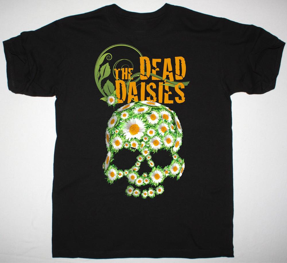 THE DEAD DAISIES ЛОГОТИП Футболка Черный Хлопок Все Размеры от S до 4XL Унисекс Футболка