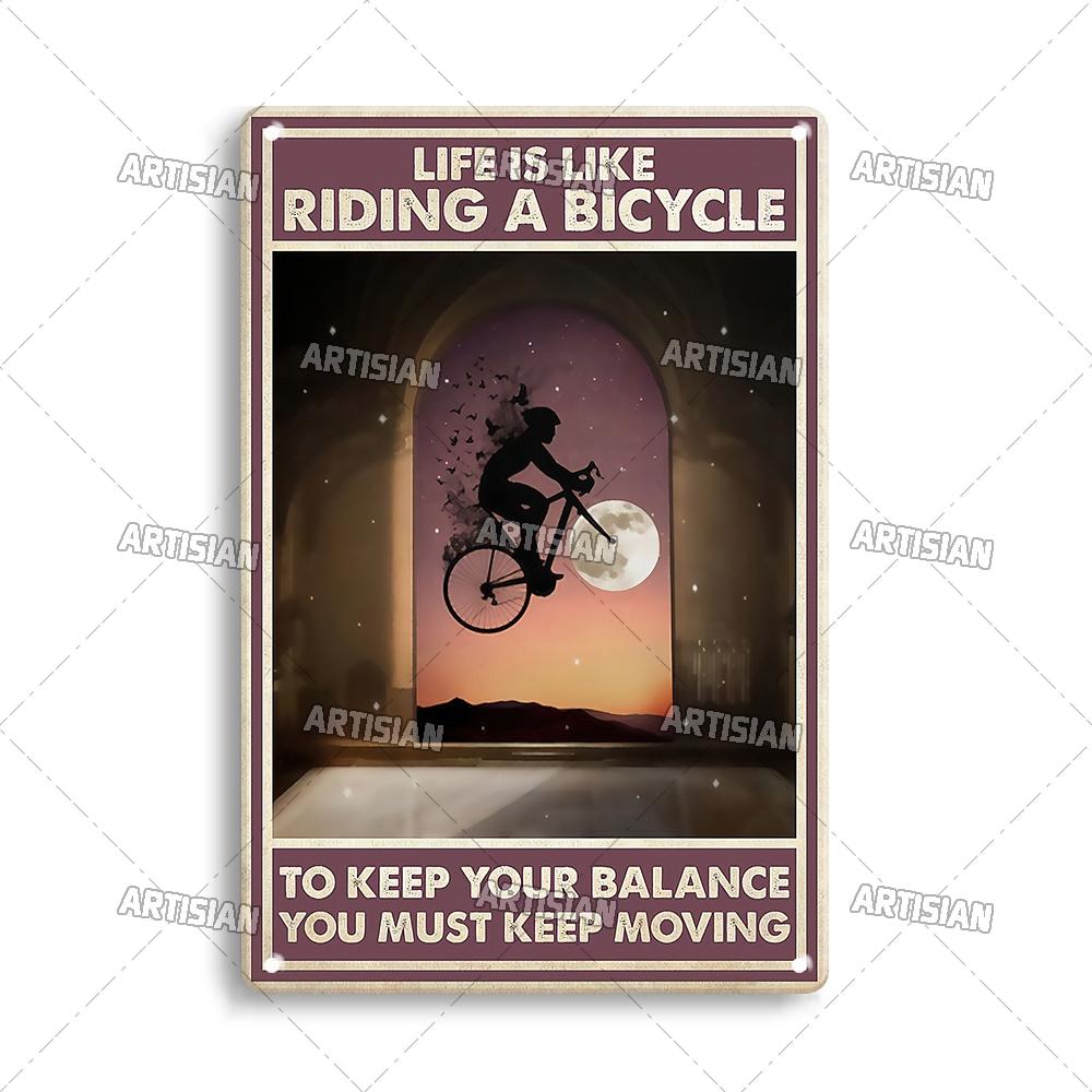 Художественная велосипедная жестяная вывеска, декоративная табличка для велосипеда, спортивный металлический плакат, Настенный декор, гараж, бар, паб, клуб, отель, кафе, кухня