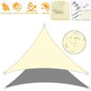 Shade Sails, Triangle Garden Patio UV Resistant Waterproof Polyester Awning, Swimming Pool Awning, Camping Hiking Sail Canopy