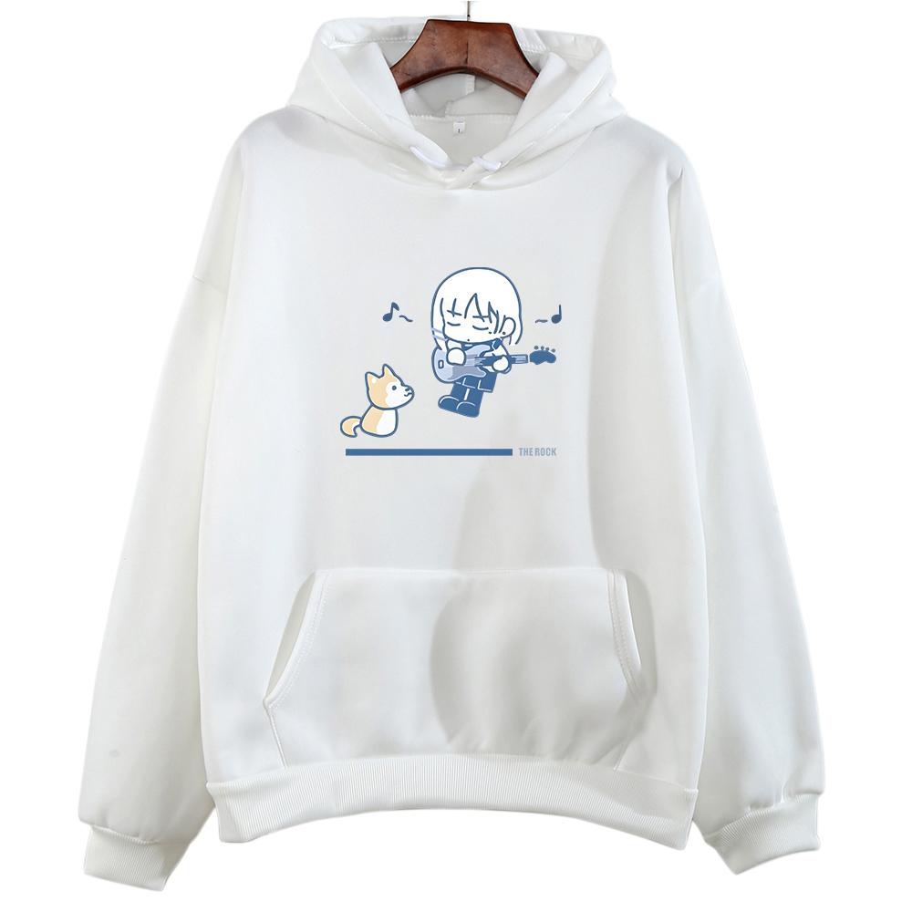 БОЧКИ СКАЛА! Hitori Gotou Ryou Yamada Harajuku Hoodies Aesthetic Kawaii Sweatwear Couple Sweatshirt Women/Men Осень/Зима