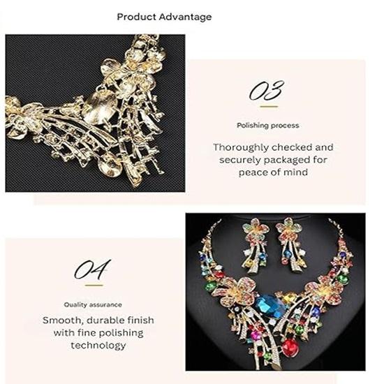 Ожерелье, серьги, комплект с синими драгоценными камнями, хрустальное ожерелье для женщин, украшения для вечеринок и особых случаев