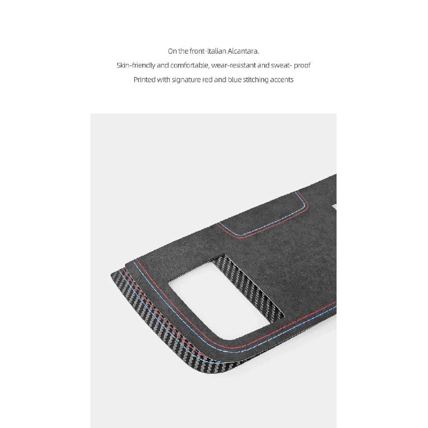 Betterhumz For BMW 3 Series E90 E92 E93 Car Dashboard Air Vent Outlet Frame Panel Trim Made of Alcantara Interior Accessories