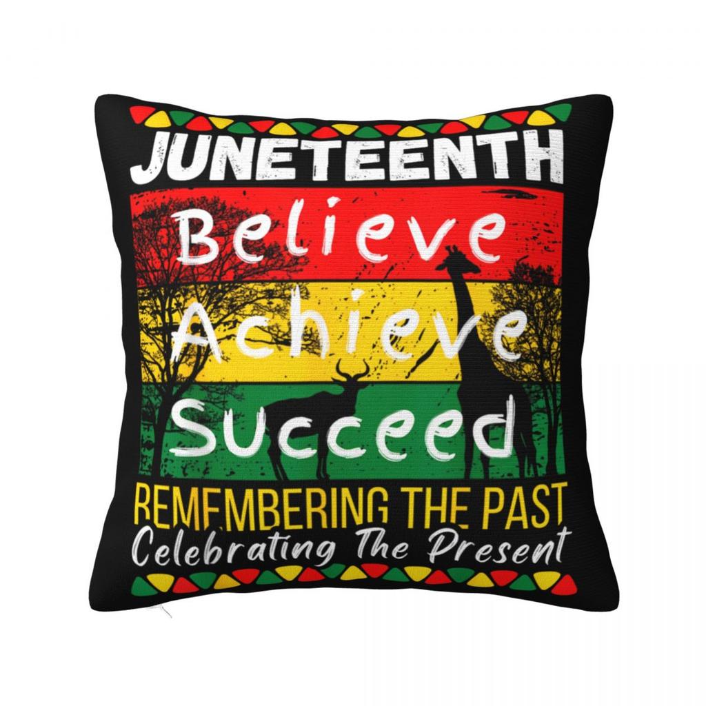 Наволочка 'Сердцебиение Черноты' Juneteenth, Чехол для Подушки из Полиэстера, Декор, История Чернокожих, Африканская Америка, Декоративная Наволочка для Подушки, Постельное Белье