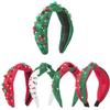Adjustable Christmas Headband All-match Pearl Rhinestone Hair Hoop Fashion Christmas Headdress