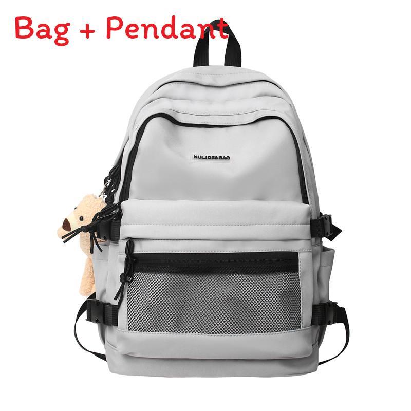 Luo Unisex College Backpack With Nylon And Trendy Printed Design For School