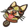 1Pc Sew Big Dog Head Embroidery Patch Embroidered Applique Animal Patches For Clothes Coat Hound Appl