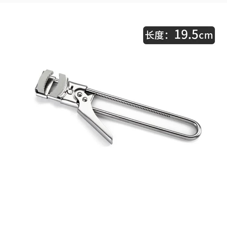 Регулируемая многофункциональная открывалка для бутылок, открывалка для банок из нержавеющей стали, открывалка для консервных банок с винтовым креплением, облегчающая трудозатраты, для кухонных принадлежностей