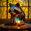 Creative Panda Dolphin Lion Leopard Dog Animal Resin Led Night Light Ornament For Desk