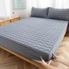 2026 New Queen King Quilted Waterproof Mattress Cover with Elastic Twin/Full Size Fitted Sheet Solid Color Bed Covers (No Pillowcase)