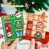 1/4 Set Kawaii Christmas Santa Claus Elk Snowman Magnetic Bookmarks Cute Stationery Bookmark For Books School Office Supplies