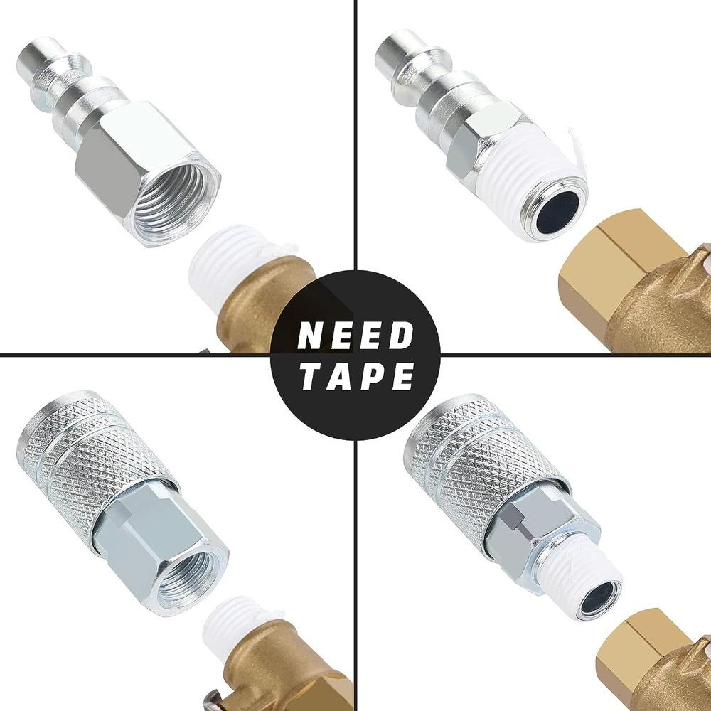 5pcs 300PSI Air Hose Quick Connect Fittings 1/2in NPT Pneumatic Tool Adapter Pneumatic Tools