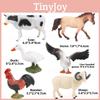 Детский набор игрушек-животных с пластиковыми реалистичными домашними и дикими животными для развивающей игры