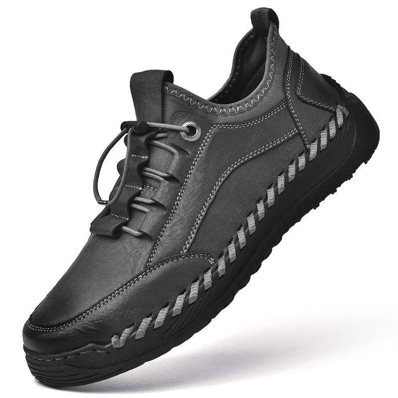 Handmade Leather Shoes Men Casual Sneakers Driving Shoe Men Leather Loafers Men Shoes Hot Sale Moccasins Tooling Shoe Footwear