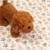 Soft Comfortable Sleeping Puppy Dog Paw Pattern Dog Cushion Mat Pet Blanket Mat Kennel