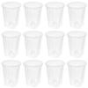 12pcs Plastic Plant Pot with Holes Clear Garden Pots Accessories Orchid Pot  Indoor Repotting
