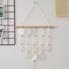 Handmade Natural Seashell Wind Chime, Retro Rope Knot & Wooden Ring, Clear Tinkling Sound, Coastal Hanging Decor for Window Guesthouse Kids Room
