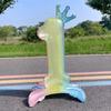 1pcs 32inch Standing Rainbow Digital Balloon Gradient Colorful Crown Aluminum Foil Balloon Birthday Party Baby Shower Decor
